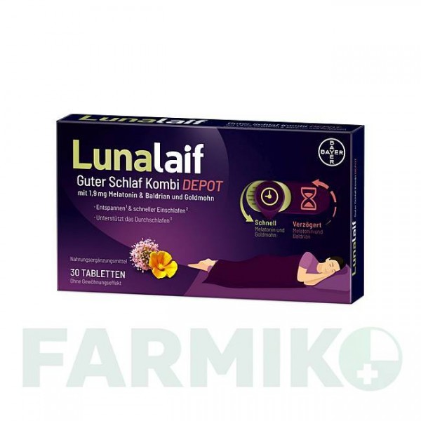 ЛУНАЛАЙФ (LUNALAIF) таблетки 30 шт - Активные вещества BAYER
