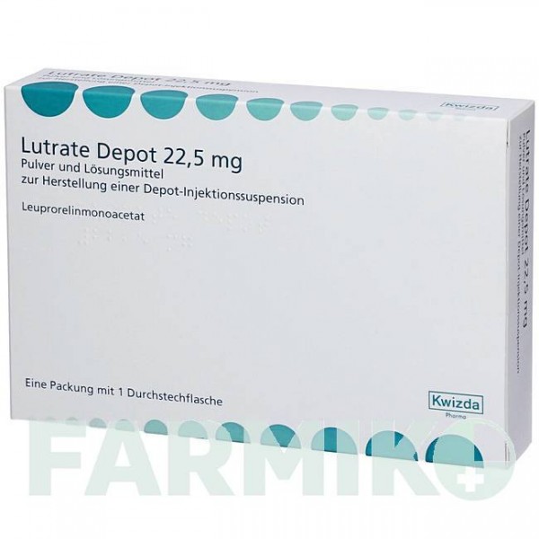 ЛУТРАТ (LUTRATE) 22,5 мг порошок 1 шт - Лейпрорелін ORIFARM