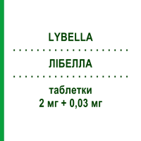 ЛИБЕЛЛА (LYBELLA) 2 мг + 0,03 мг таблетки 21 шт - Хлормадинон, Этинилэстрадиол GEDEON RICHTER