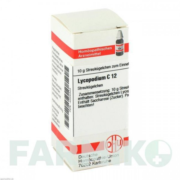 ЛИКОПОДИУМ (LYCOPODIUM) C 12 глобули 10 г - Гомеопатия DHU