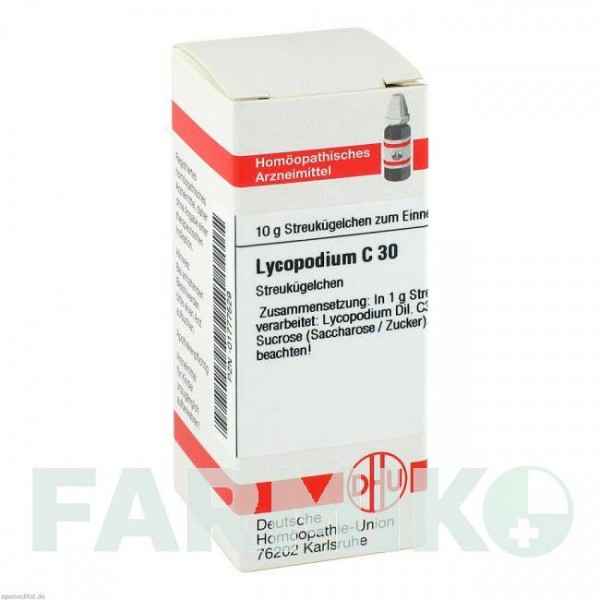 ЛІКОПОДІУМ (LYCOPODIUM) C 30 глобули 10 г - Гомеопатія DHU