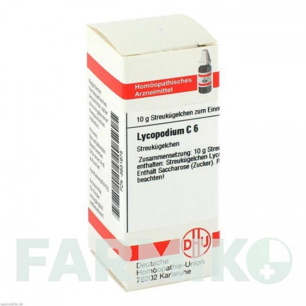 ЛІКОПОДІУМ (LYCOPODIUM) C 6 глобули 10 г - Гомеопатія DHU