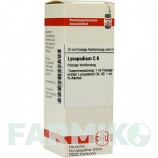 ЛИКОПОДИУМ (LYCOPODIUM) C 6 раствор 20 мл - Гомеопатия DHU