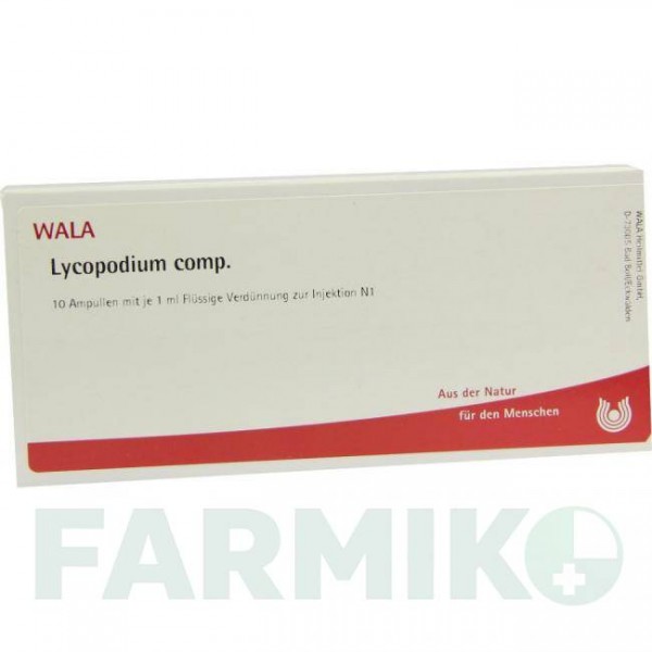 ЛИКОПОДИУМ КОМП (LYCOPODIUM COMP) ампулы 10x1 мл - Гомеопатия WALA HEILMITTEL