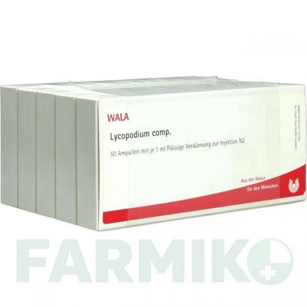 ЛИКОПОДИУМ КОМП (LYCOPODIUM COMP) ампулы 50x1 мл - Гомеопатия WALA HEILMITTEL
