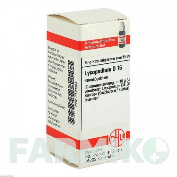 ЛИКОПОДИУМ (LYCOPODIUM) D 15 глобули 10 г - Гомеопатия DHU