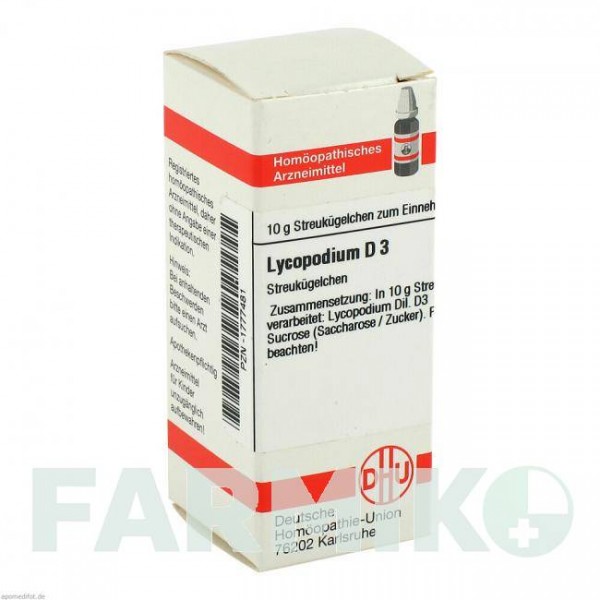 ЛИКОПОДИУМ (LYCOPODIUM) D 3 глобули 10 г - Гомеопатия DHU