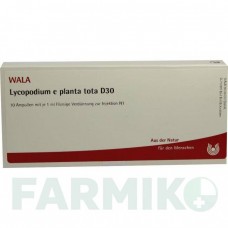 ЛИКОПОДИУМ (LYCOPODIUM) D 30 ампулы 10x1 мл - Гомеопатия WALA HEILMITTEL