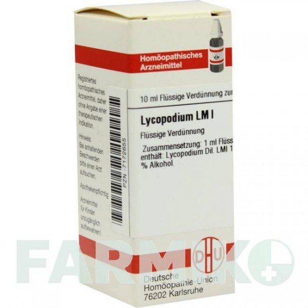 ЛИКОПОДИУМ (LYCOPODIUM) LM I раствор 10 мл - Гомеопатия DHU