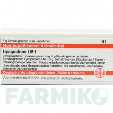 ЛИКОПОДИУМ (LYCOPODIUM) LM I глобули 5 г - Гомеопатия DHU