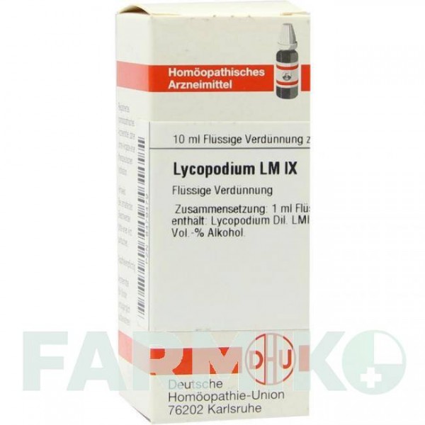 ЛИКОПОДИУМ (LYCOPODIUM) LM IX раствор 10 мл - Гомеопатия DHU