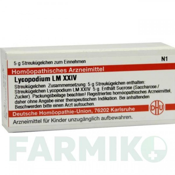 ЛИКОПОДИУМ (LYCOPODIUM) LM XXIV глобули 5 г - Гомеопатия DHU