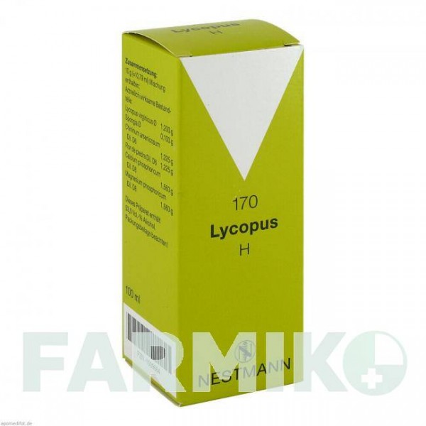 ЛИКОПУС (LYCOPUS) капли 100 мл - Гомеопатия NESTMANN PHARMA