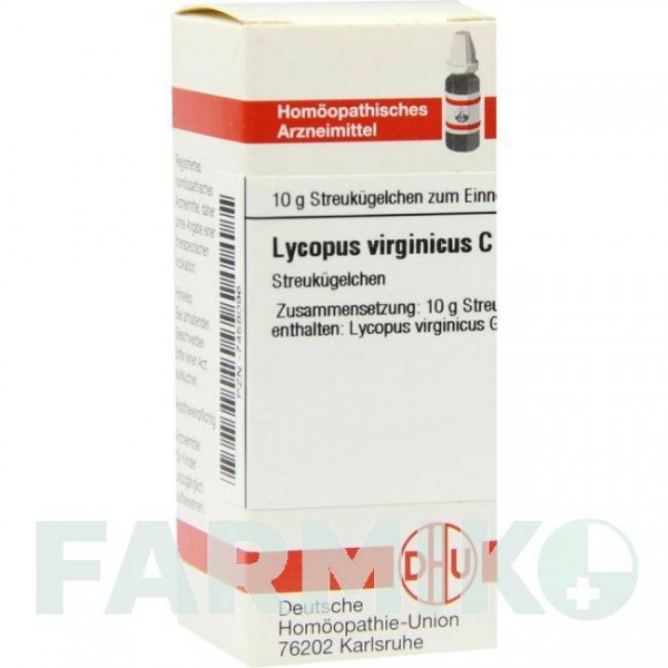 ЛИКОПУС ВИРГИНИКУС (LYCOPUS VIRGINICUS) C 30 глобули 10 г - Гомеопатия DHU