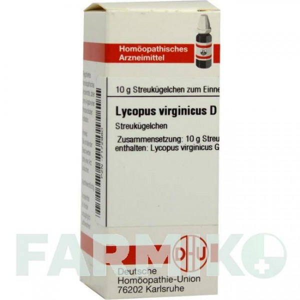 ЛИКОПУС ВИРГИНИКУС (LYCOPUS VIRGINICUS) D 12 глобули 10 г - Гомеопатия DHU
