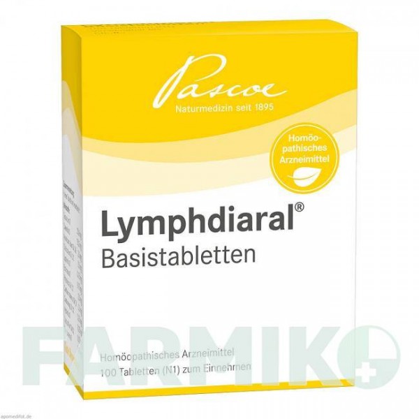 ЛИМФДИАРАЛ БАЗИСТАБЛЕТТЕН (LYMPHDIARAL BASISTABLETTEN) таблетки 100 шт - Гомеопатия PASCOE