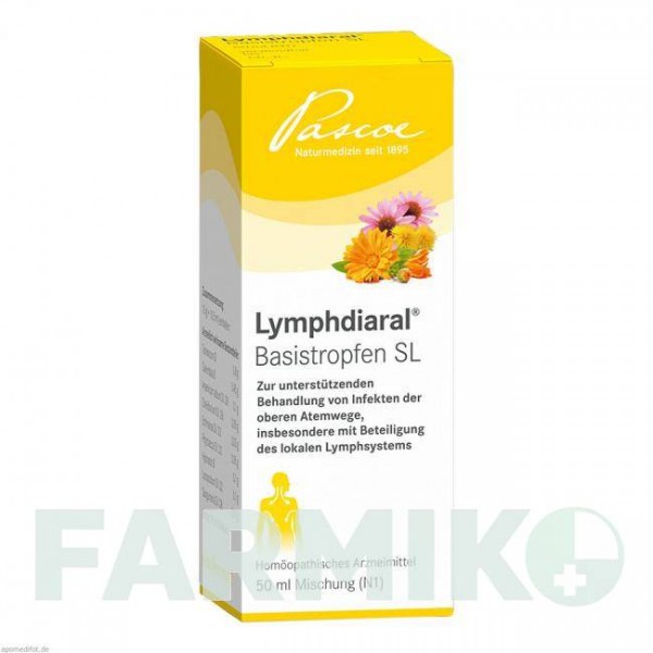 ЛИМФДИАРАЛ БАЗИСТРОПФЕН (LYMPHDIARAL BASISTROPFEN) капли 50 мл - Гомеопатия PASCOE