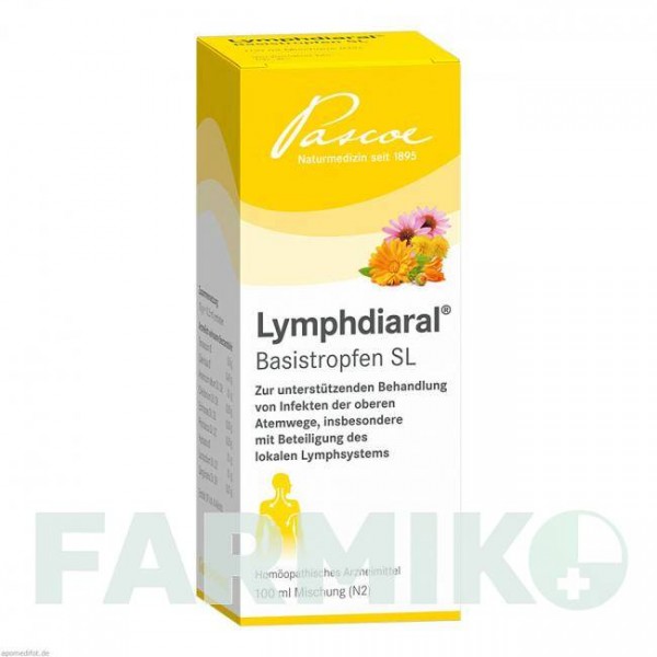 ЛИМФДИАРАЛ БАЗИСТРОПФЕН (LYMPHDIARAL BASISTROPFEN) капли 100 мл - Гомеопатия PASCOE