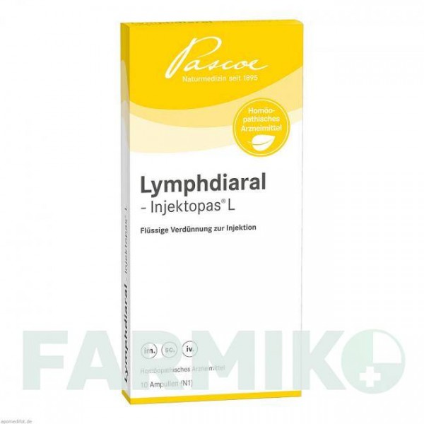 ЛИМФДИАРАЛ ИНЖЕКТОПАС (LYMPHDIARAL INJEKTOPAS) ампулы 10 шт - Гомеопатия PASCOE