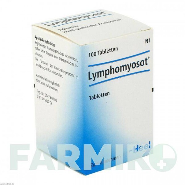 ЛИМФОМИОЗОТ (LYMPHOMYOSOT) таблетки 100 шт - Гомеопатия BIOLOGISCHE HEILMITTEL HEEL