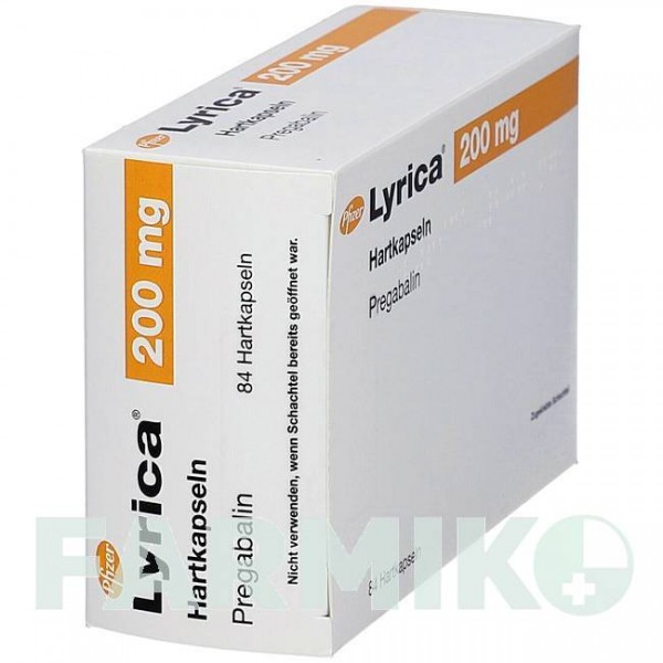 ЛИРИКА (LYRICA) 200 мг капсулы 84 шт - Прегабалин ABACUS MEDICINE