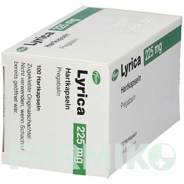 ЛИРИКА (LYRICA) 225 мг капсулы 100 шт - Прегабалин KOHLPHARMA