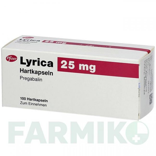 ЛИРИКА (LYRICA) 25 мг капсулы 100 шт - Прегабалин KOHLPHARMA