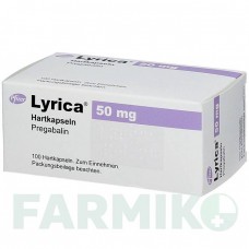 ЛІРИКА (LYRICA) 50 мг капсули 100 шт - Прегабалін ACA MULLER-ADAG PHARMA