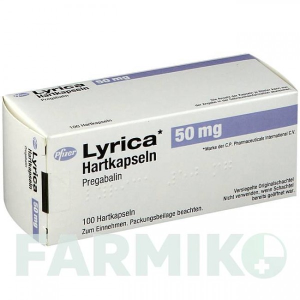 ЛІРИКА (LYRICA) 50 мг капсули 21 шт - Прегабалін EMRA-MED