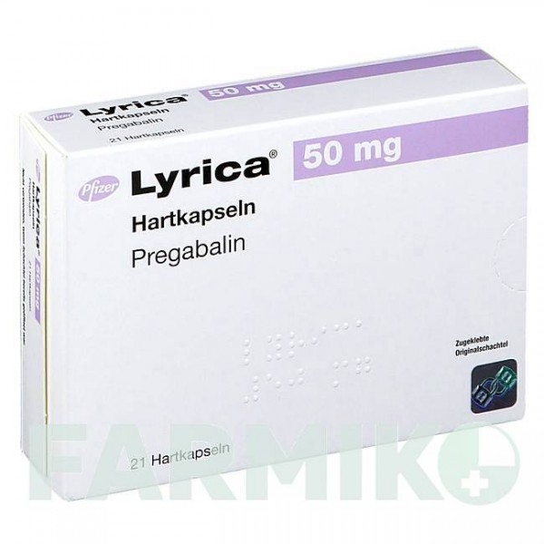 ЛИРИКА (LYRICA) 50 мг капсулы 21 шт - Прегабалин VIATRIS