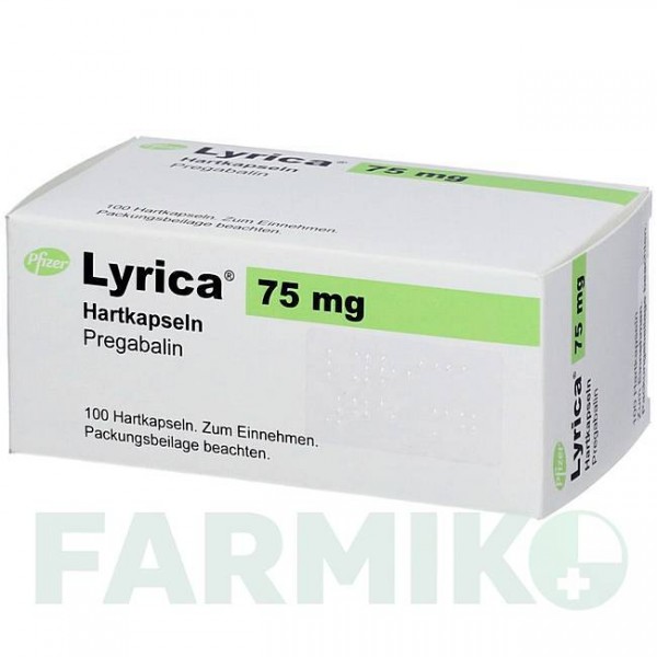 ЛІРИКА (LYRICA) 75 мг капсули 56 шт - Прегабалін ACA MULLER-ADAG PHARMA