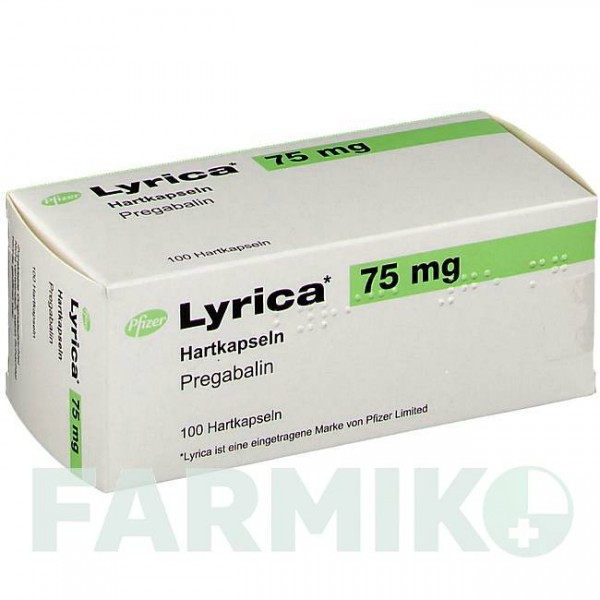 ЛІРИКА (LYRICA) 75 мг капсули 100 шт - Прегабалін DOCPHARM