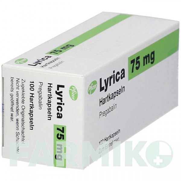 ЛІРИКА (LYRICA) 75 мг капсули 100 шт - Прегабалін KOHLPHARMA