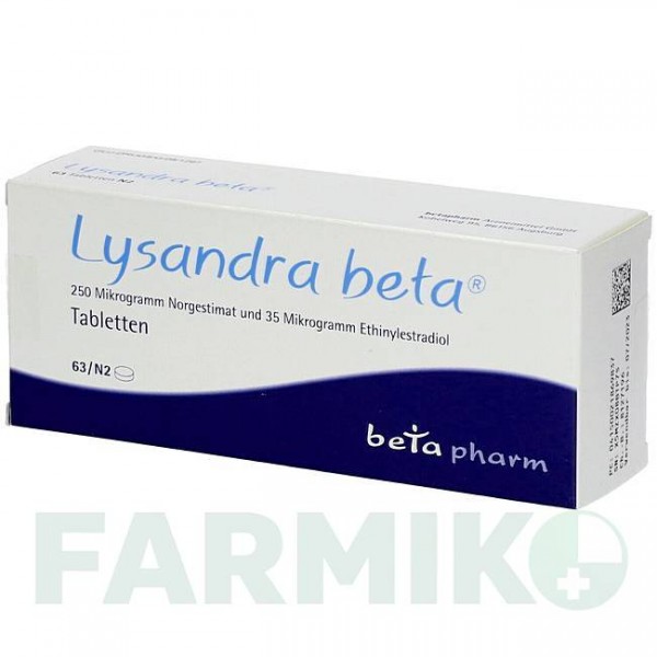 ЛИСАНДРА (LYSANDRA) таблетки 63 шт - Норгестимат, Этинилэстрадиол BETAPHARM
