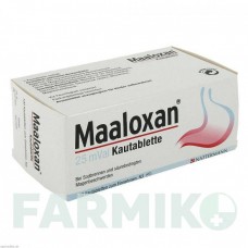 МААЛОКСАН (MAALOXAN) 25 таблетки 100 шт - Оксид алюминия, Магния гидроксид A.NATTERMANN & CIE