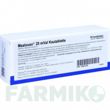 МААЛОКСАН (MAALOXAN) 25 таблетки 50 шт - Оксид алюминия, Магния гидроксид PHARMA GERKE