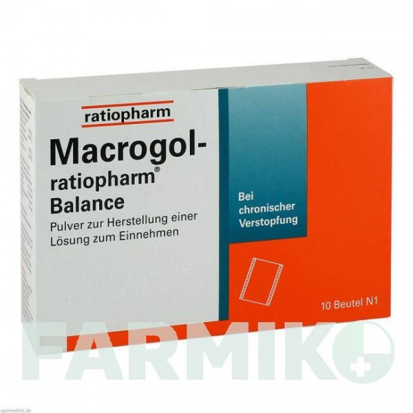 МАКРОГОЛ (MACROGOL) порошок 10 шт - Макрогол, Інше RATIOPHARM