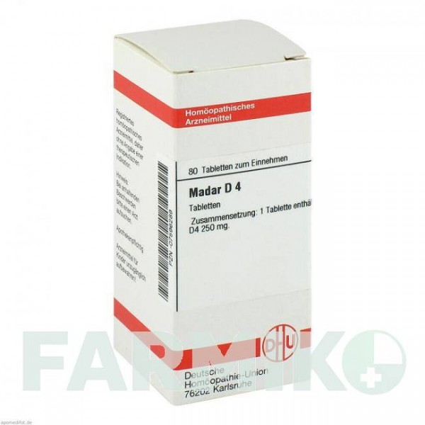 МАДАР (MADAR) D 4 таблетки 80 шт - Гомеопатия DHU