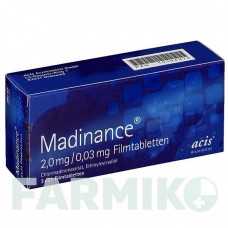 МАДІНАНС (MADINANCE) 2,0 мг/0,03 мг таблетки 3x21 шт - Хлормадинон, Етинілестрадіол ACIS