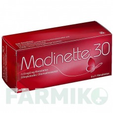МАДИНЕТТ (MADINETTE) 30 таблетки 6x21 шт - Хлормадинон, Этинилэстрадиол MIBE