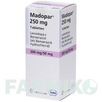 МАДОПАР (MADOPAR) 250 мг таблетки 100 шт - Леводопа, Бенсеразид ORIFARM