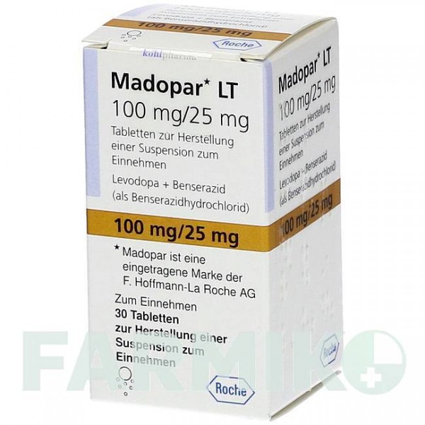 МАДОПАР (MADOPAR) таблетки 30 шт - Леводопа, Бенсеразид KOHLPHARMA