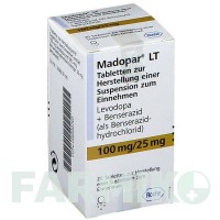 МАДОПАР (MADOPAR) таблетки 20 шт - Леводопа, Бенсеразид ROCHE