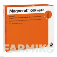 МАГНЕРОТ (MAGNEROT) 1000 ампулы 10x10 мл - Магния глюконат WORWAG PHARMA