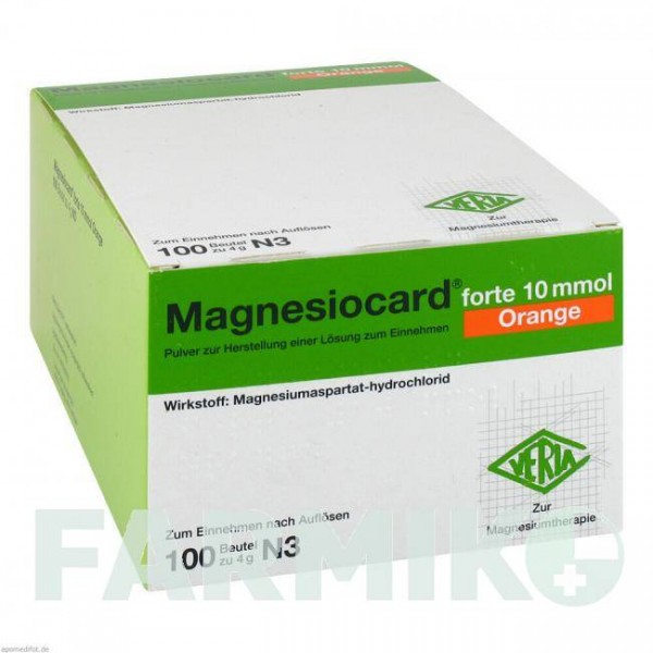 МАГНЕЗІОКАРД (MAGNESIOCARD) 10 ммоль порошок 100 шт - Магнію солі, Інше VERLA-PHARM