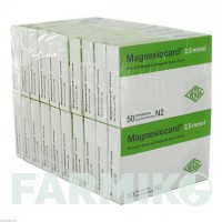 МАГНЕЗІОКАРД (MAGNESIOCARD) 2,5 ммоль таблетки 20x50 шт - Магнію солі, Інше VERLA-PHARM
