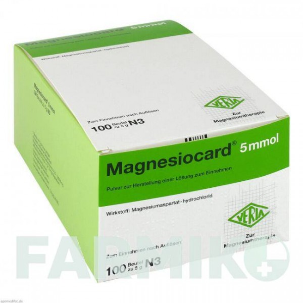МАГНЕЗИОКАРД (MAGNESIOCARD) 5 ммоль порошок 100 шт - Магния соли, Другое VERLA-PHARM