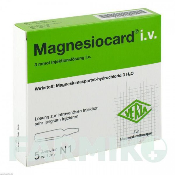 МАГНЕЗИОКАРД (MAGNESIOCARD) раствор 5x10 мл - Магния соли VERLA-PHARM