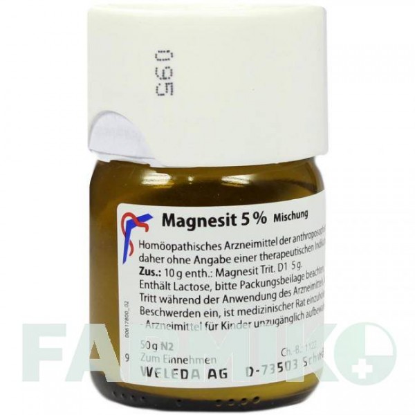 МАГНЕЗИТ (MAGNESIT) 5% тритурація 50 г - Гомеопатія WELEDA