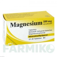 МАГНЕЗИУМ (MAGNESIUM) 100 мг таблетки 20 шт - Магния карбонат MIBE